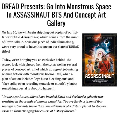 DREAD Presents: Go Into Monstrous Space In ASSASSINAUT BTS And Concept Art Gallery